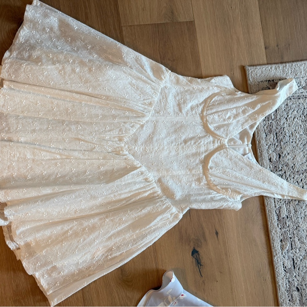 A New Day White Floral Lace Dress